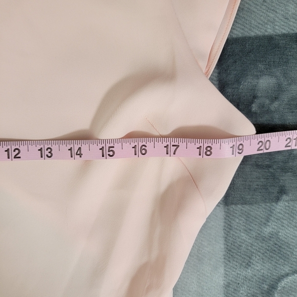 NWT Babaton Aritzia Hamptons Dress Soft Blush Pink Cutout Back Slit Flowy 12 - Picture 13 of 14